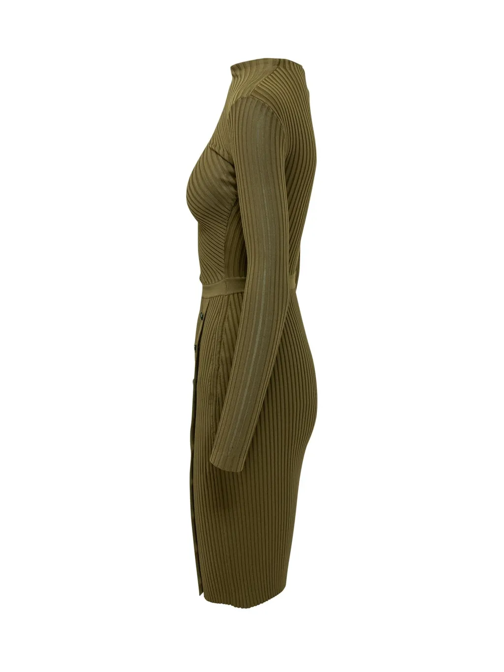Self-Portrait Cut Out Rib Knit Mini Dress