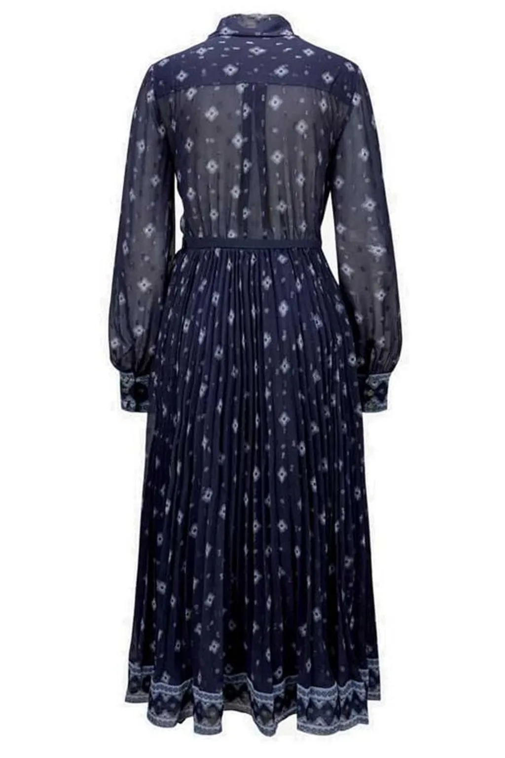 Self-Portrait Printed Chiffon Midi Dress