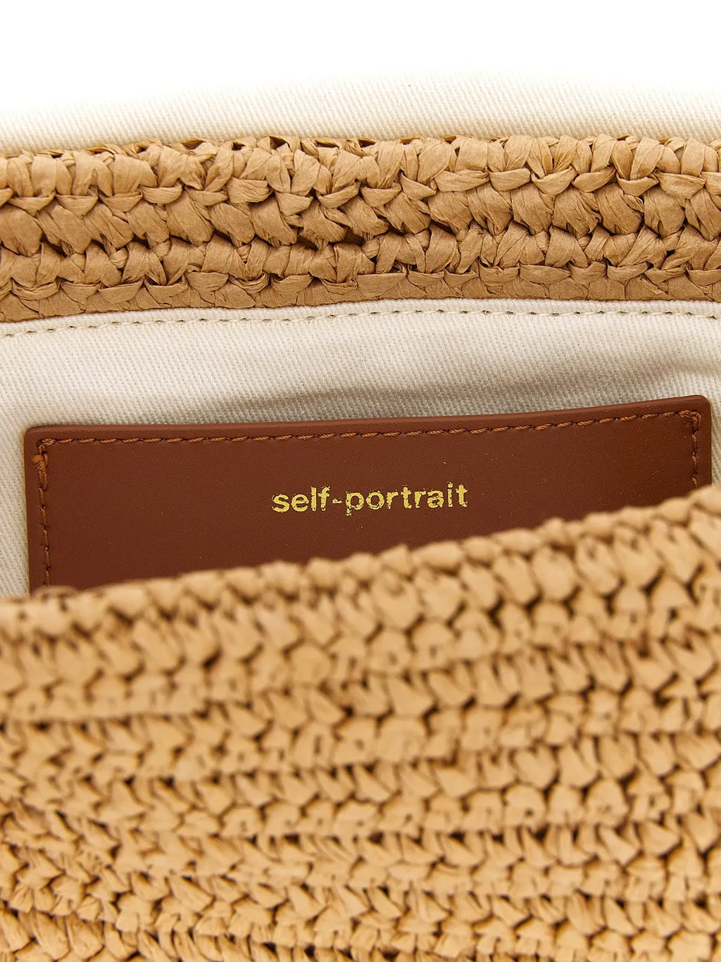 Self-Portrait Bow Charm Chain-Linked Shoulder Bag