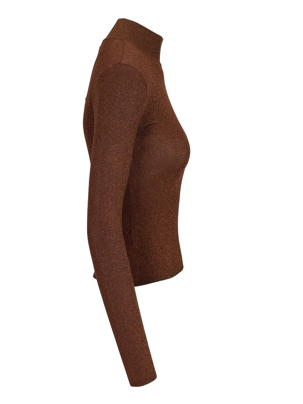 Self-Portrait Metallic Knitted Top