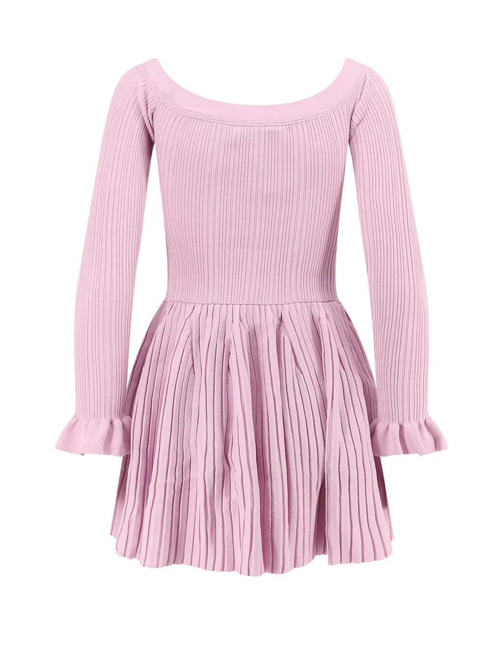 Self-Portrait Ribbed Knit Mini Dress