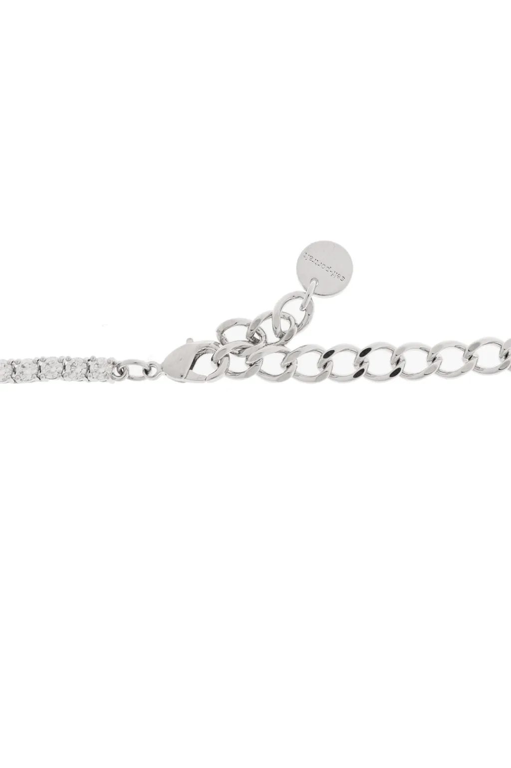Self-Portrait Embellished Bow Tennis Necklace