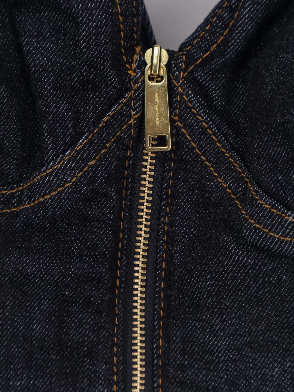 Self-Portrait Denim Midi Dress