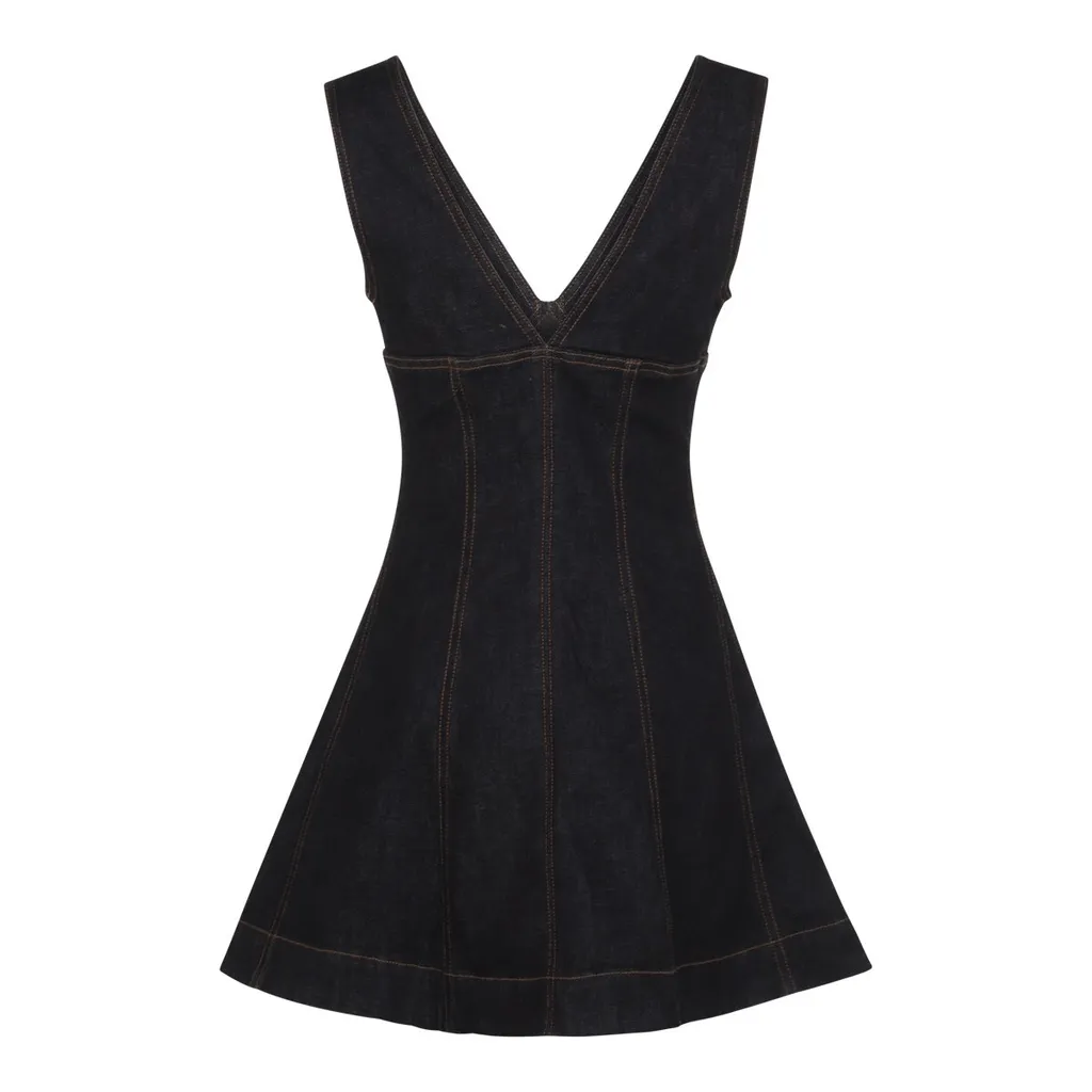 Self-Portrait Denim Mini Dress