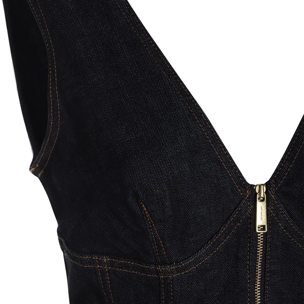 Self-Portrait Denim Mini Dress