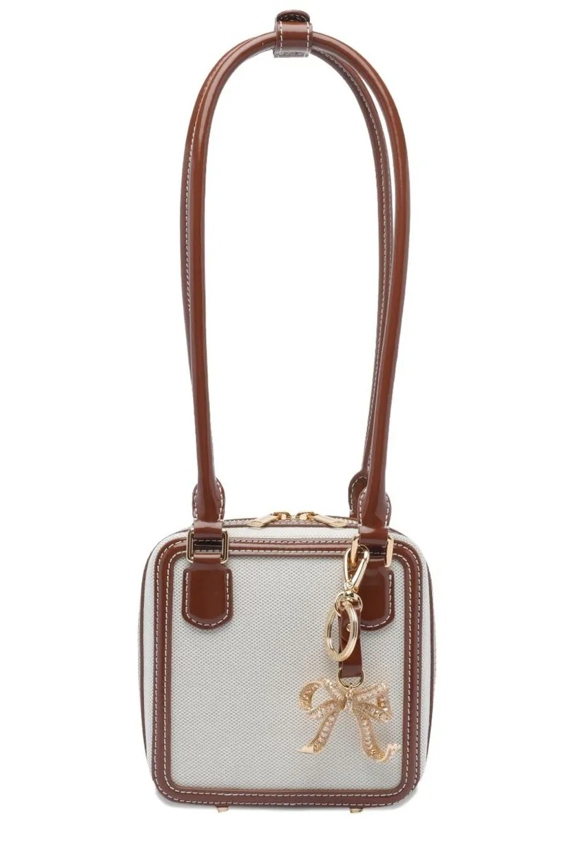 Self-Portrait Bow Embellished Shoulder Bag