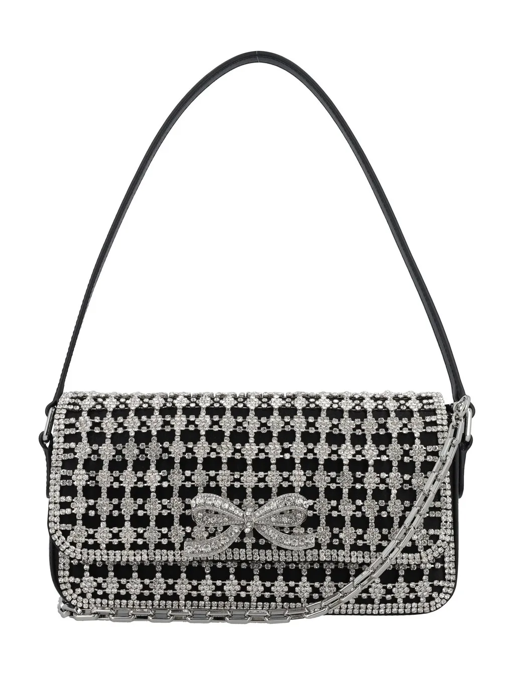Self-Portrait Embellished Baguette Bag