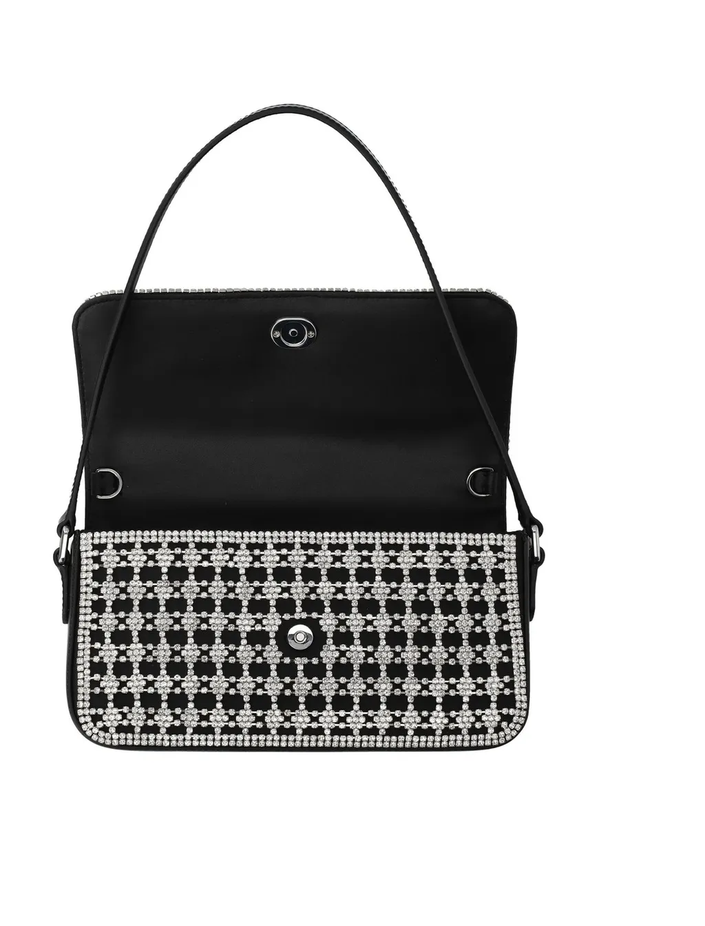 Self-Portrait Embellished Baguette Bag