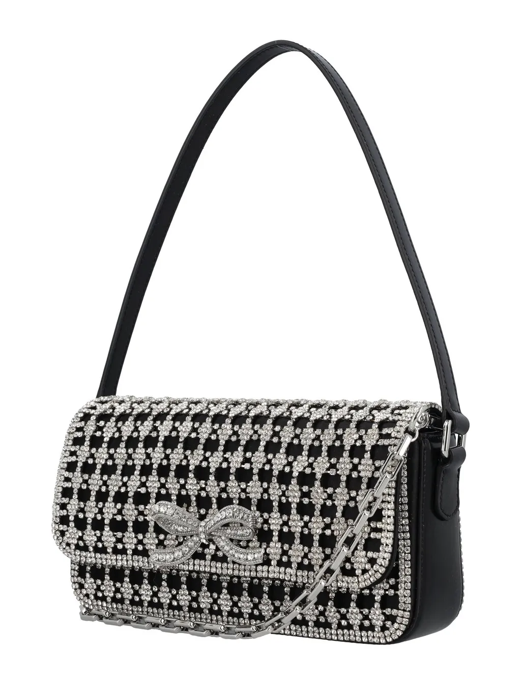 Self-Portrait Embellished Baguette Bag