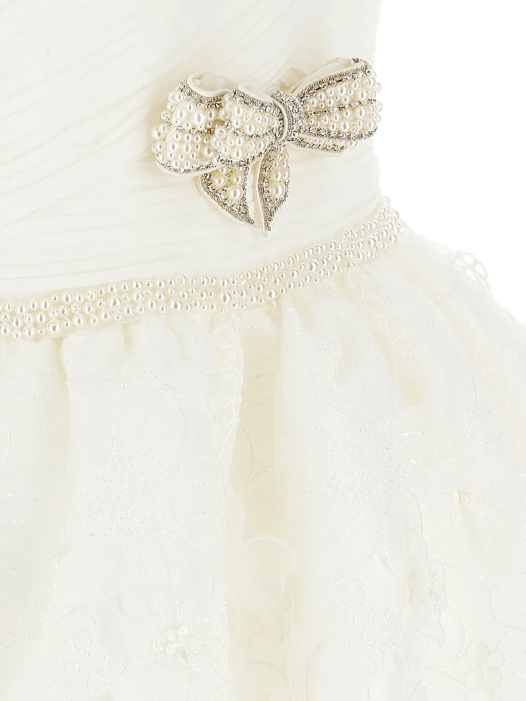 Self-Portrait Organza Bow Mini Dress