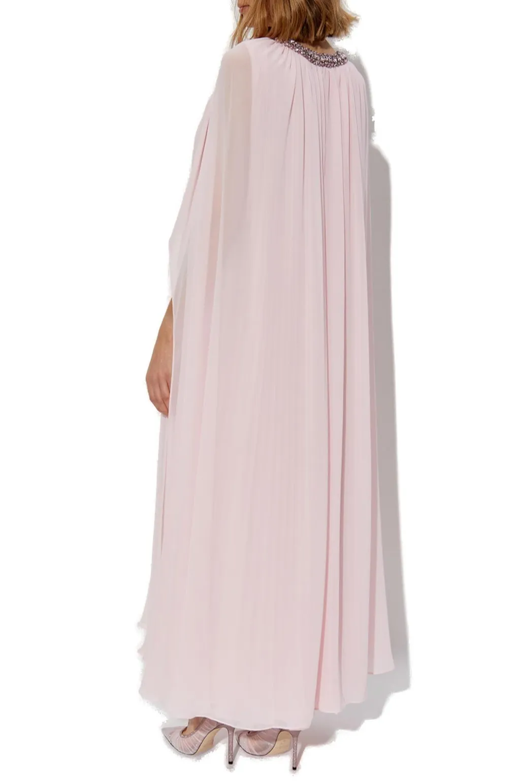 Self-Portrait Chiffon Cape Midi Dress