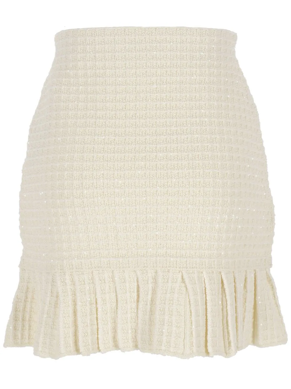 Self-Portrait Textured Knit Mini Skirt