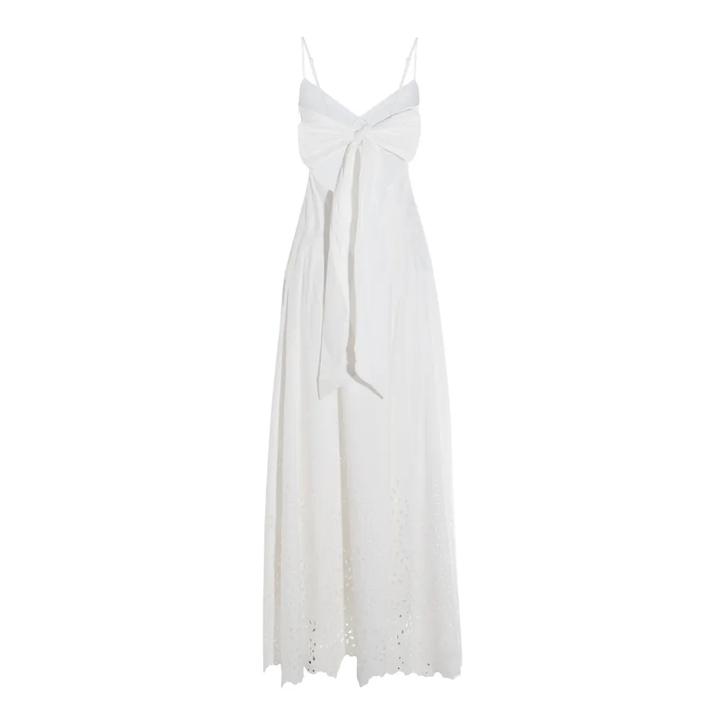 Self-Portrait Embroidered Maxi Dress