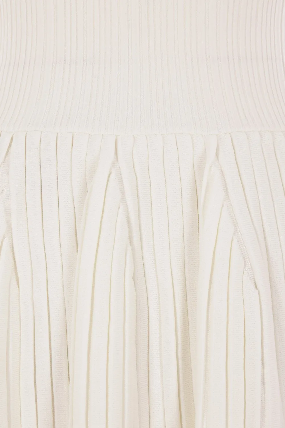 Self-Portrait Ribbed Knit Mini Dress
