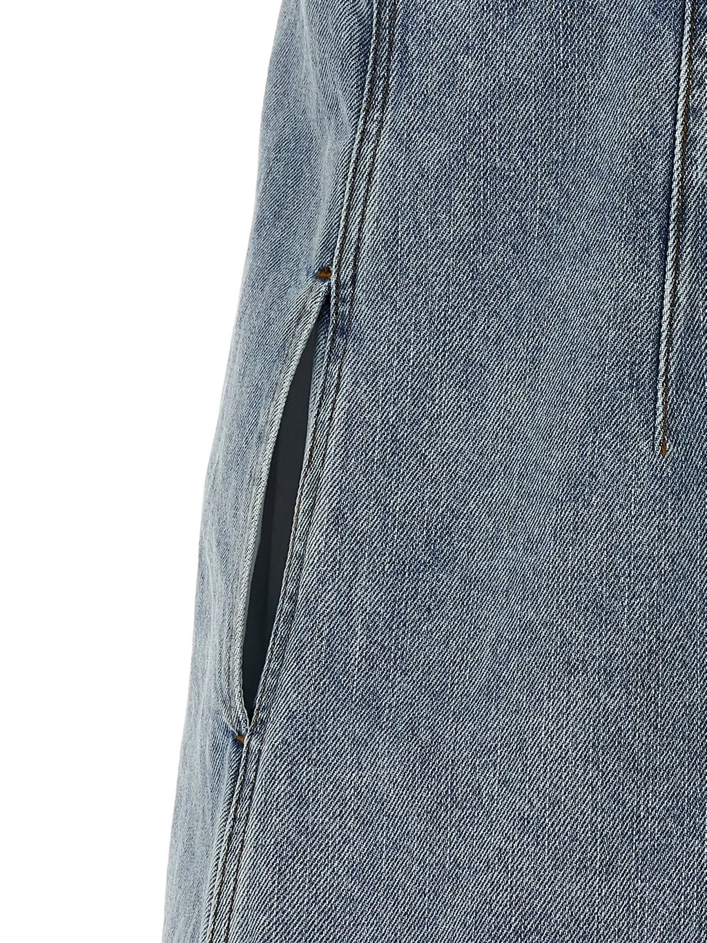 Self-Portrait Denim Embellished Mini Dress