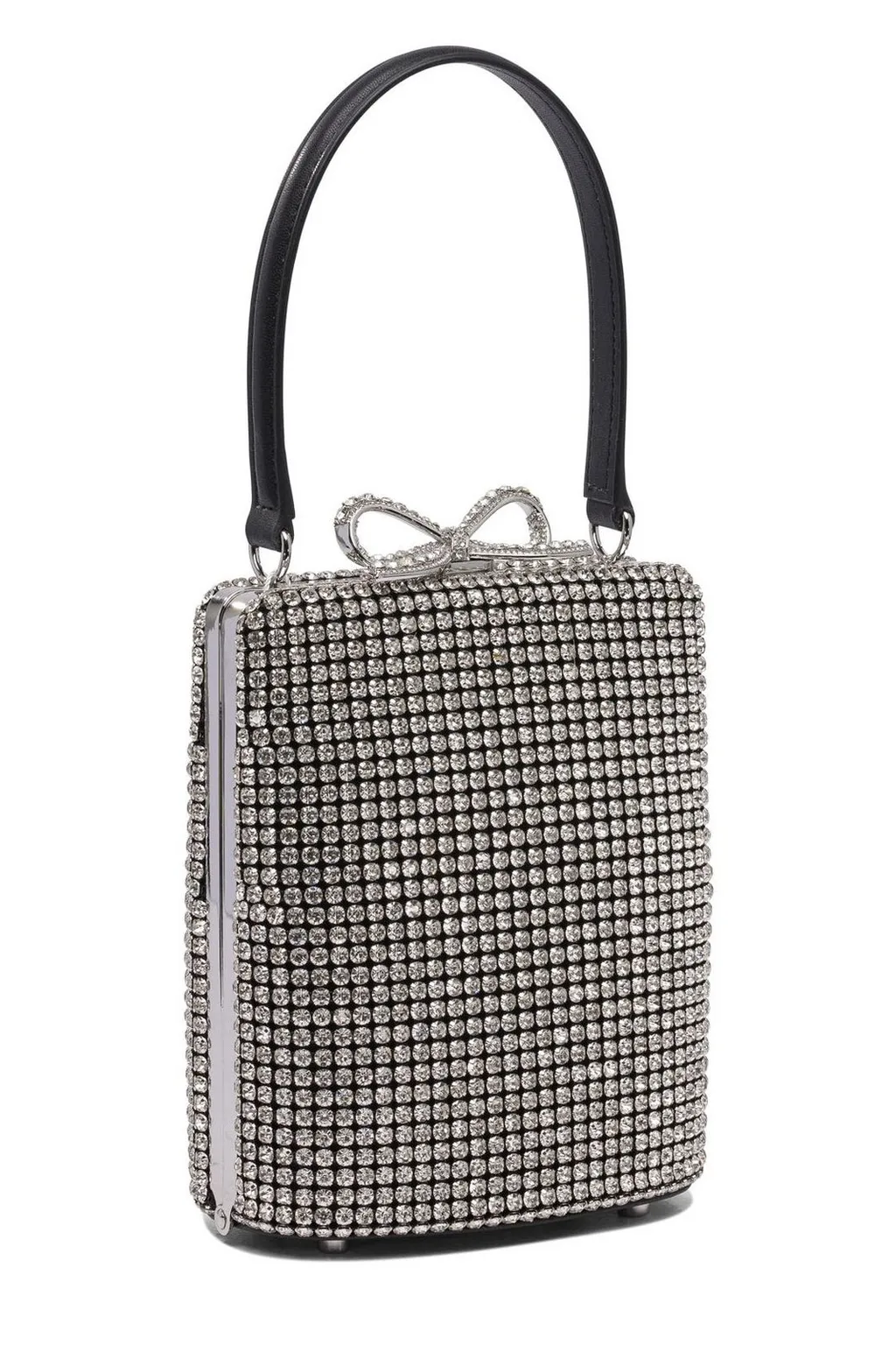 Self-Portrait Embellished Fishnet Bag