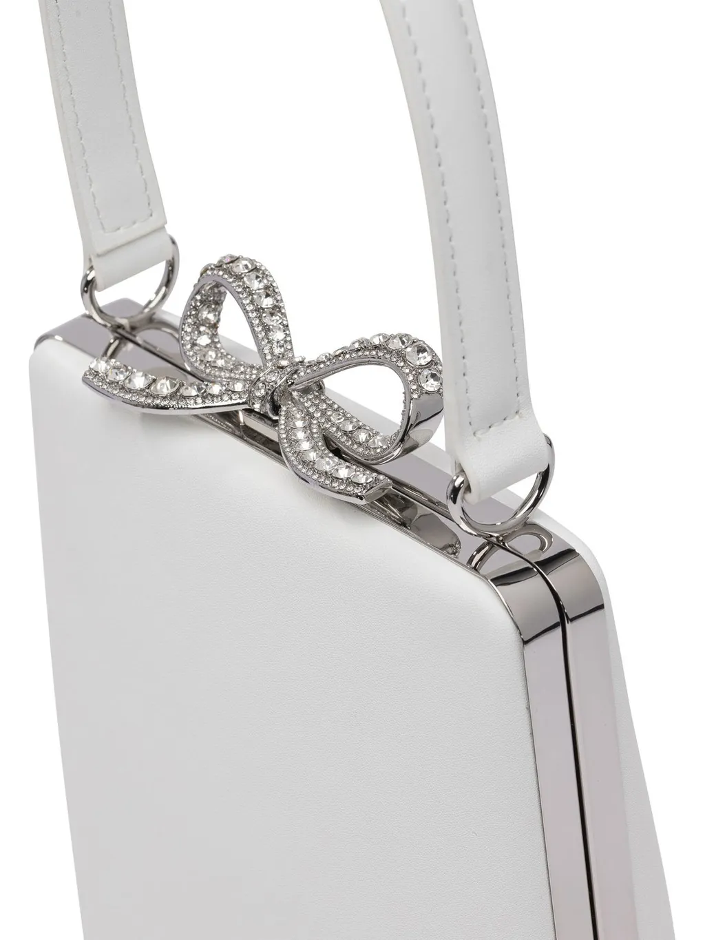 Self-Portrait Satin Mini Bow Bag