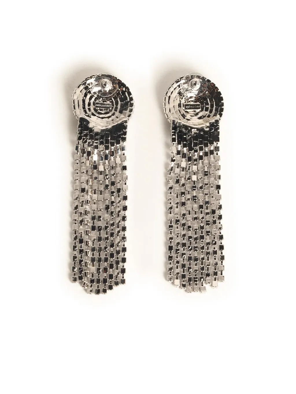 Self-Portrait Round Embellished Droplet Earrings