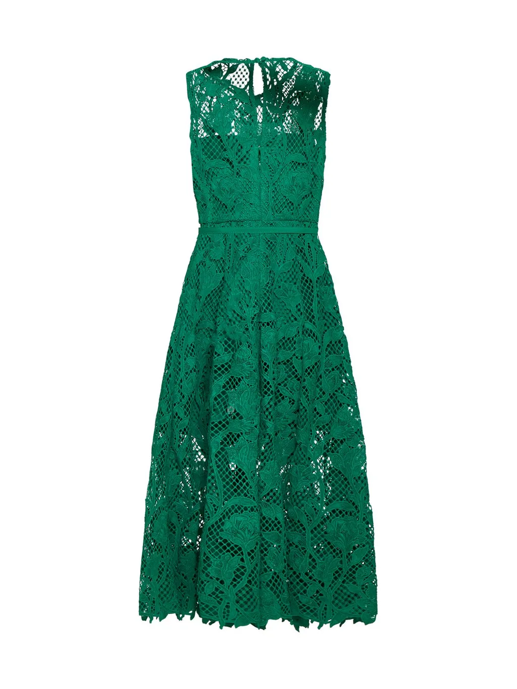 Self-Portrait Lace Sleeveless Midi Dress