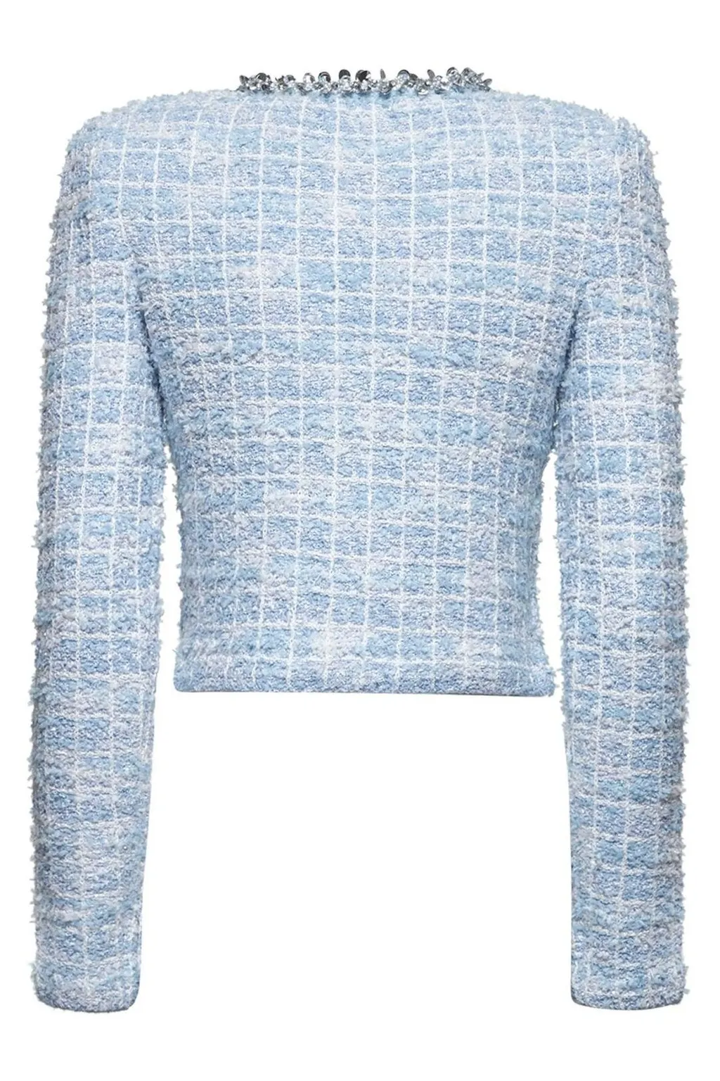 Self-Portrait Cropped Tweed Blazer