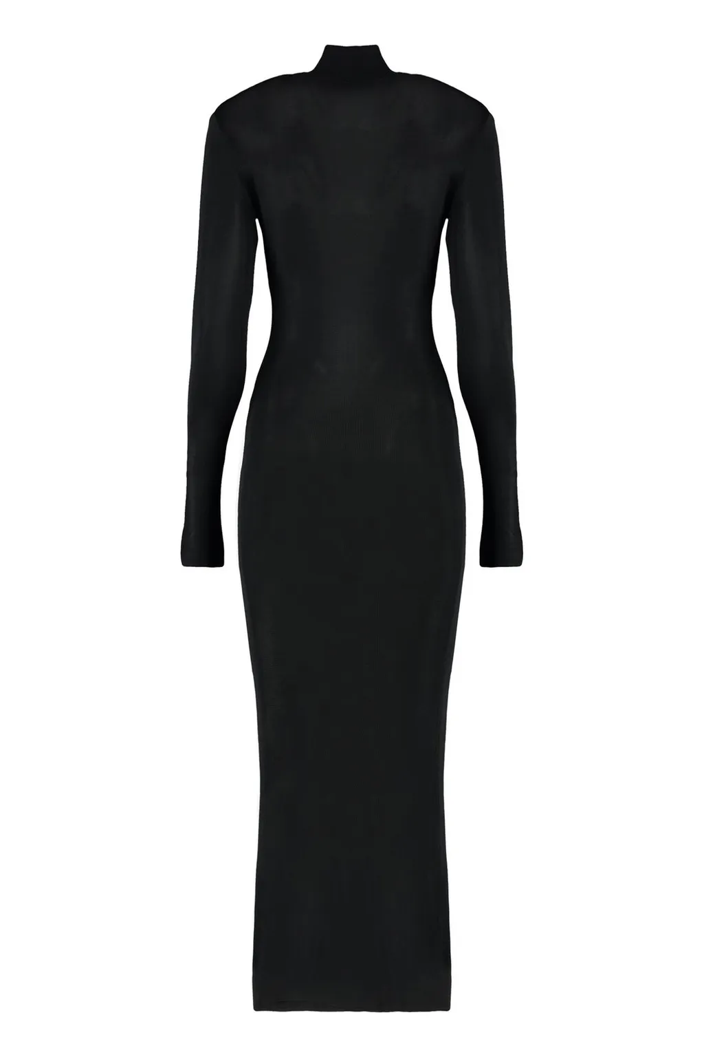 Self-Portrait Long-Sleeved Knitted Maxi Dress