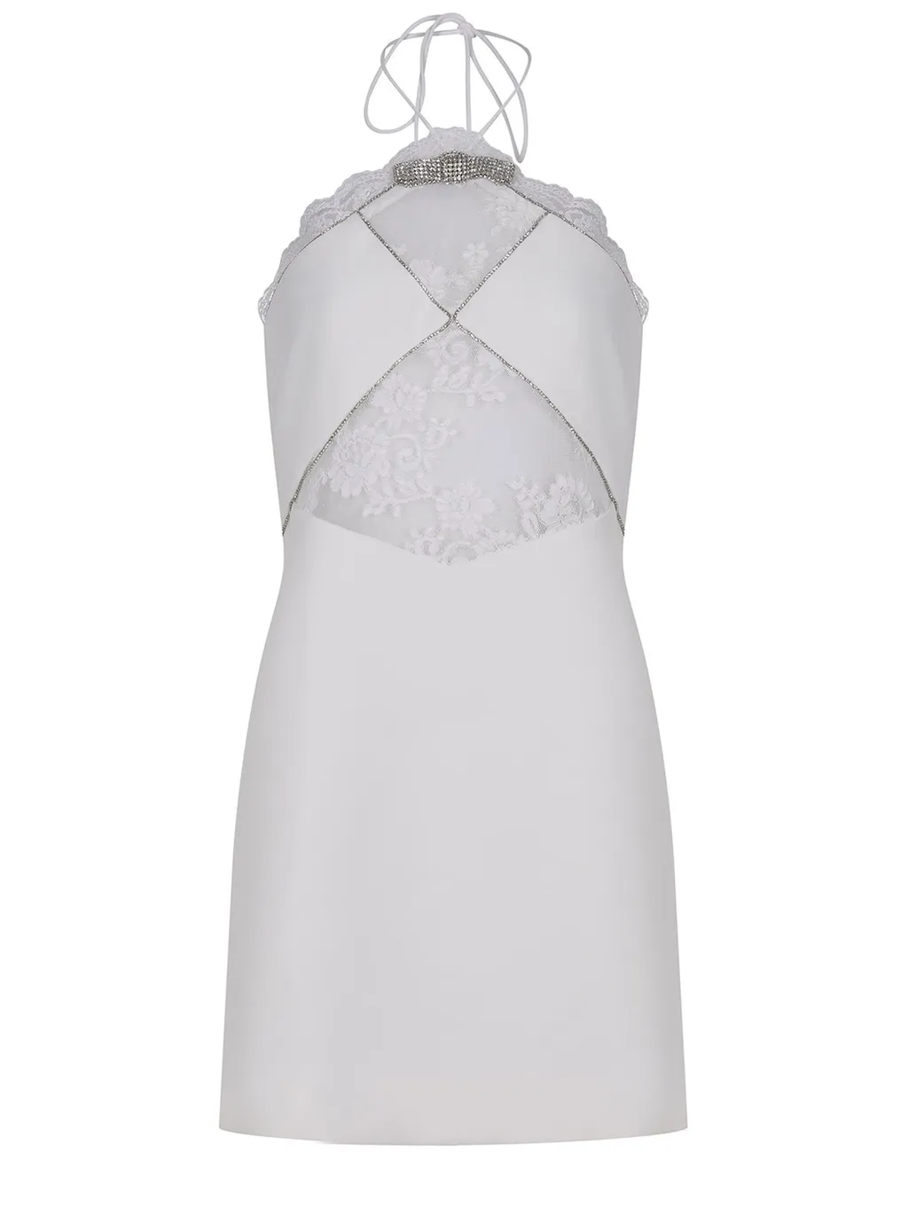 Self-Portrait Lace Patterned Mini Dress