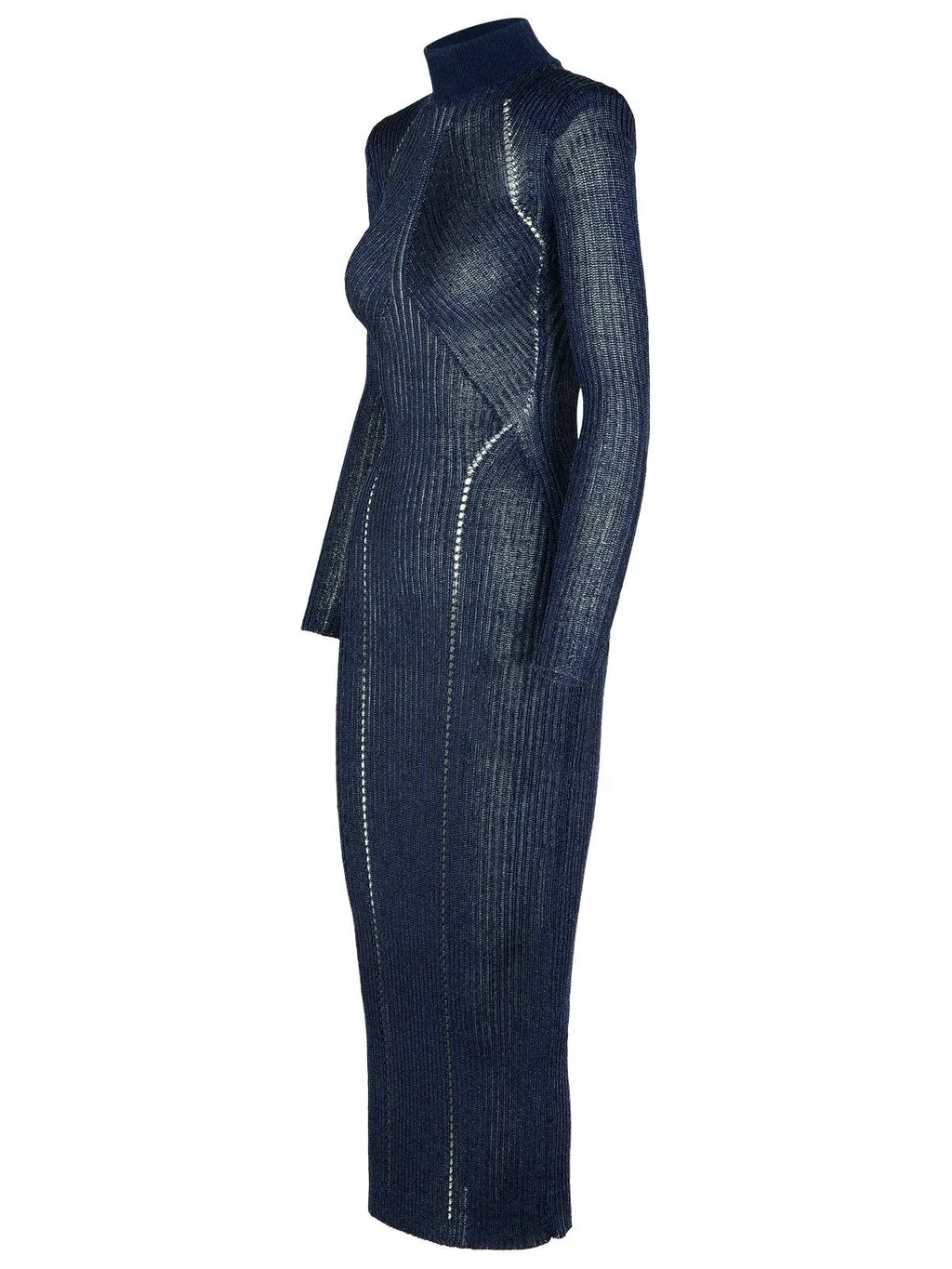 Self-Portrait Lurex Knitted Maxi Dress
