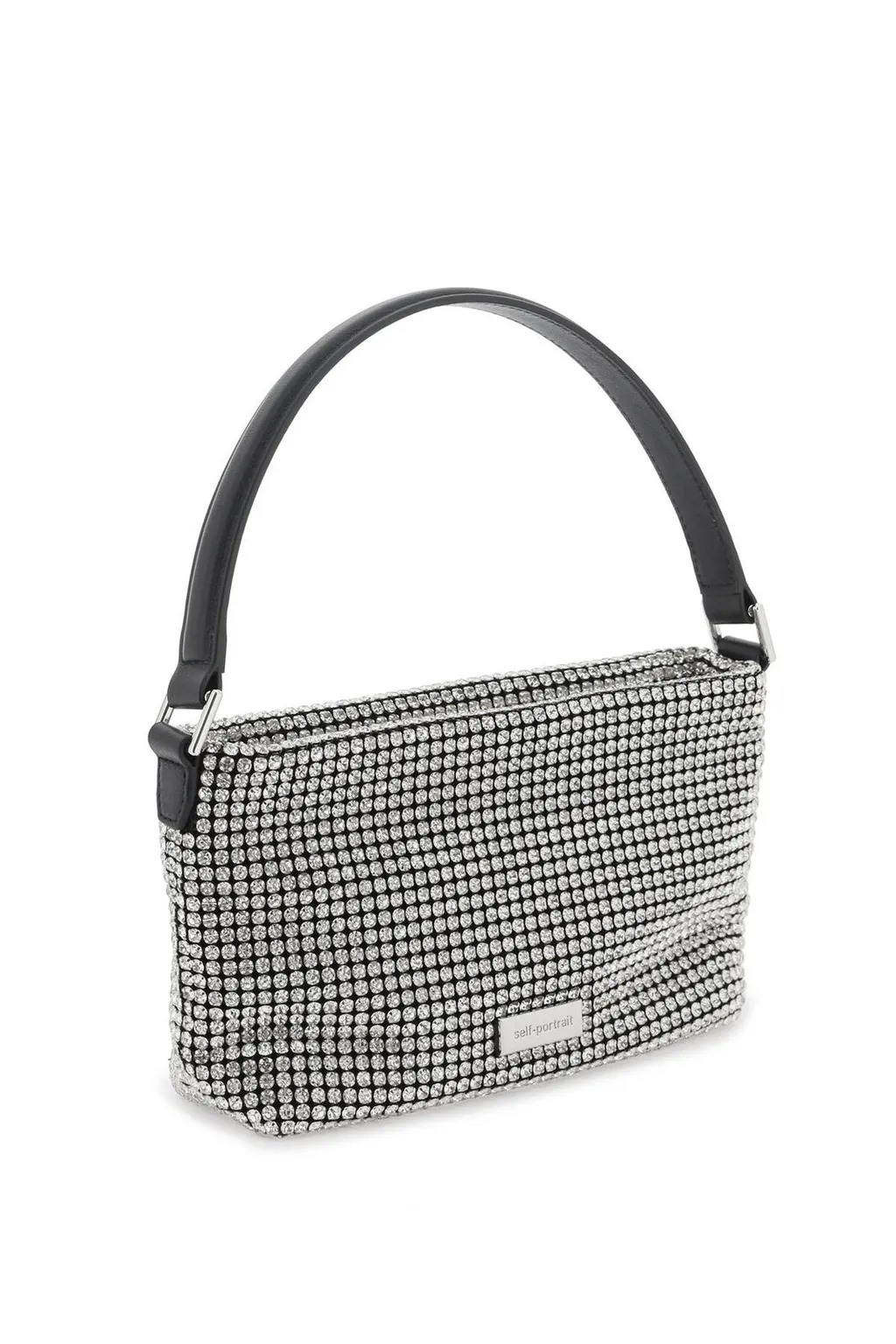 Self-Portrait Small Diamante Embellished Zipped Tote Bag