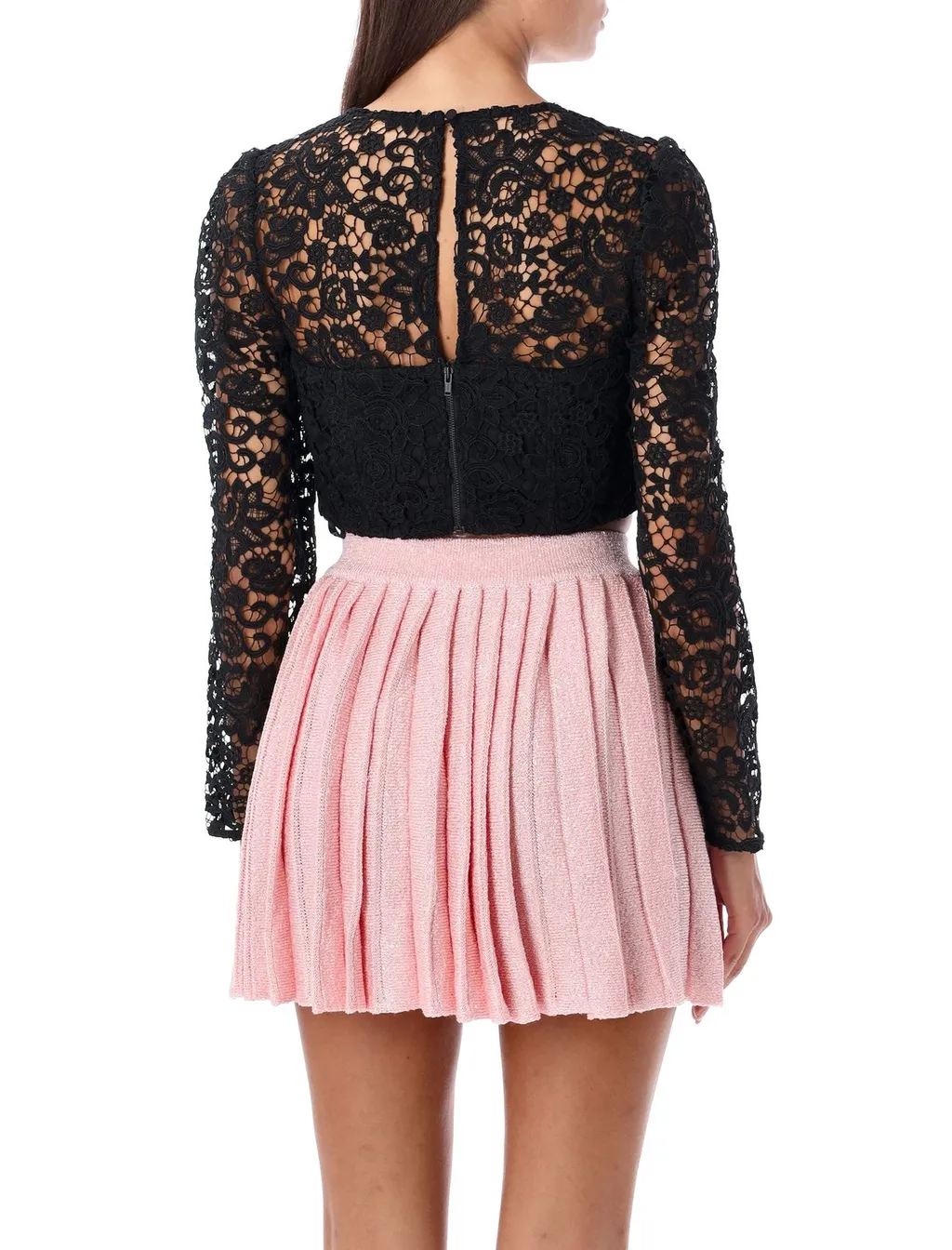 Self-Portrait Cord Laced Cropped Top