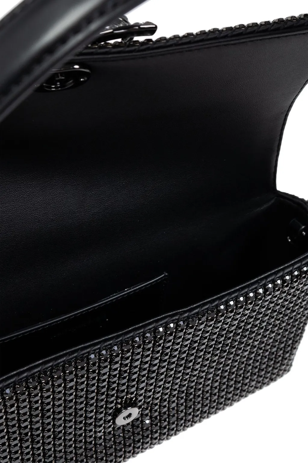 Self-Portrait Bow Detailed Embellished Top Handle Bag