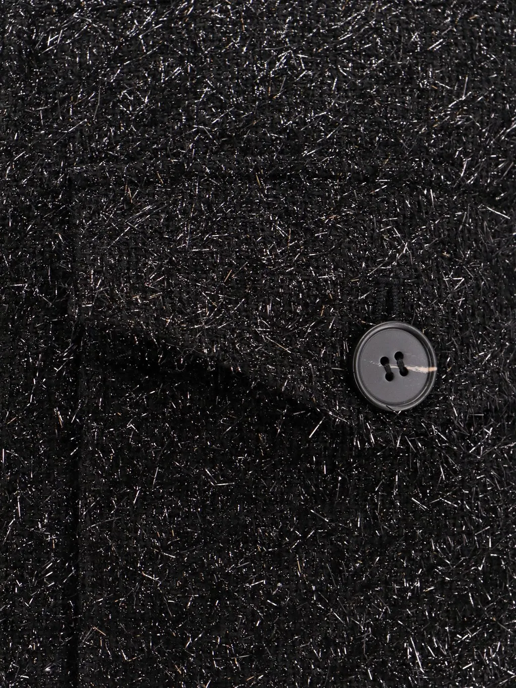 Self-Portrait Metallic-Effect Zip-Up Jacket