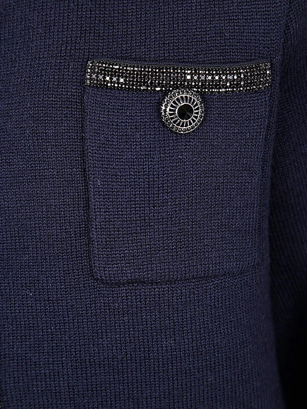 Self-Portrait Embellished Knitted Cardigan