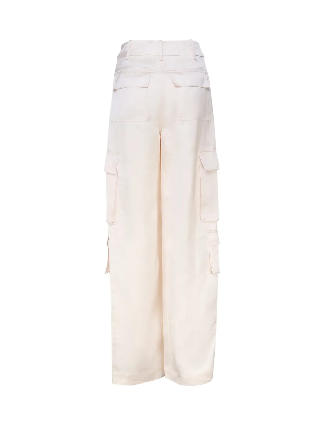 Self-Portrait Satin Cargo Trousers