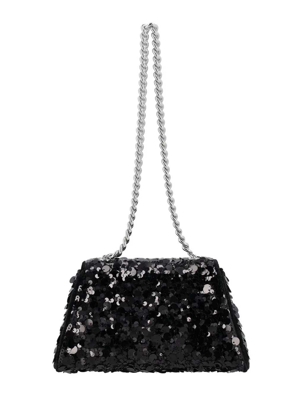 Self-Portrait Bow Sequin Embellished Shoulder Bag