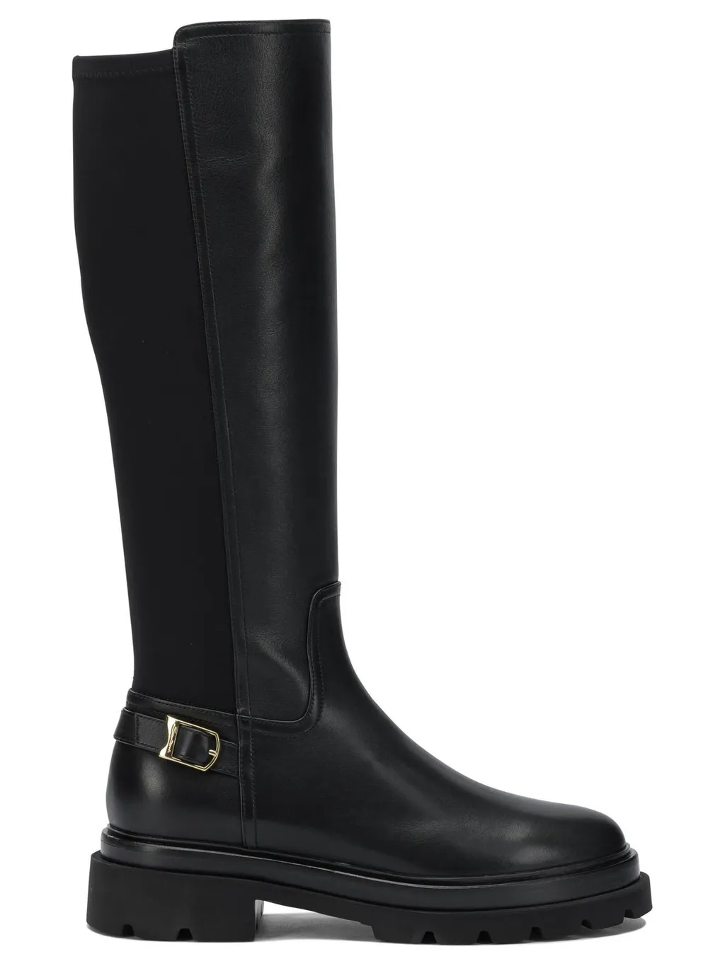 Santoni Panelled Knee-High Boots