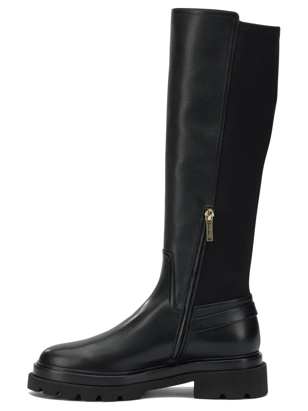 Santoni Panelled Knee-High Boots