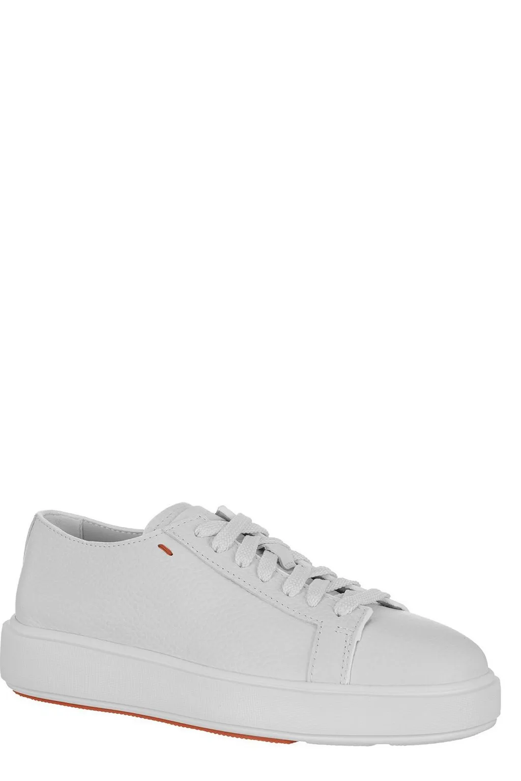 Santoni Tumbled Leather Sneakers