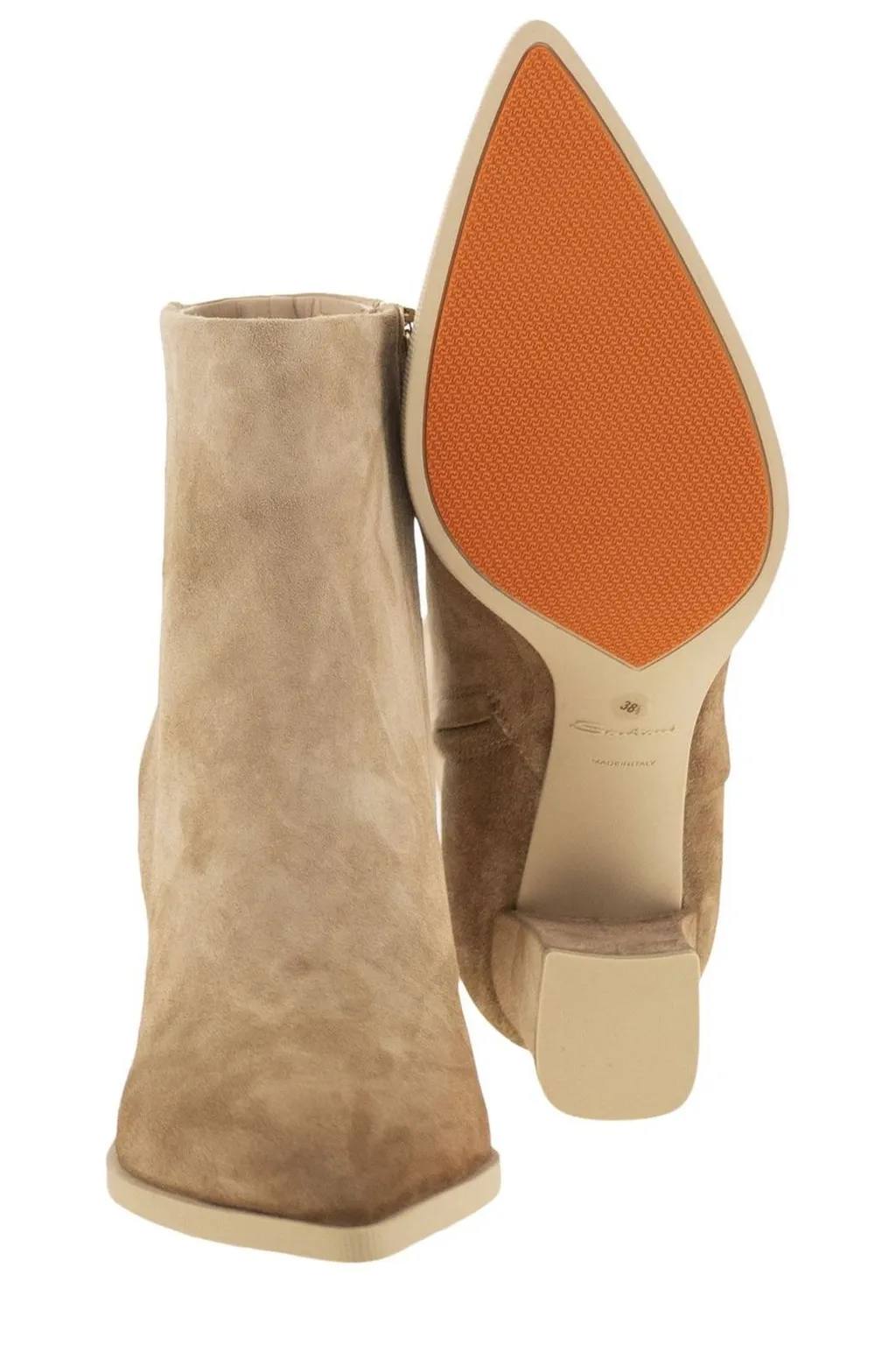 Santoni Mid Heel Ankle Boots