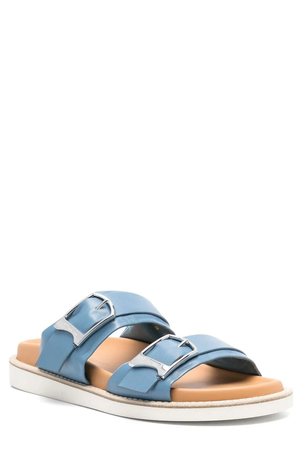Santoni Double-Strap Open Toe Sandals