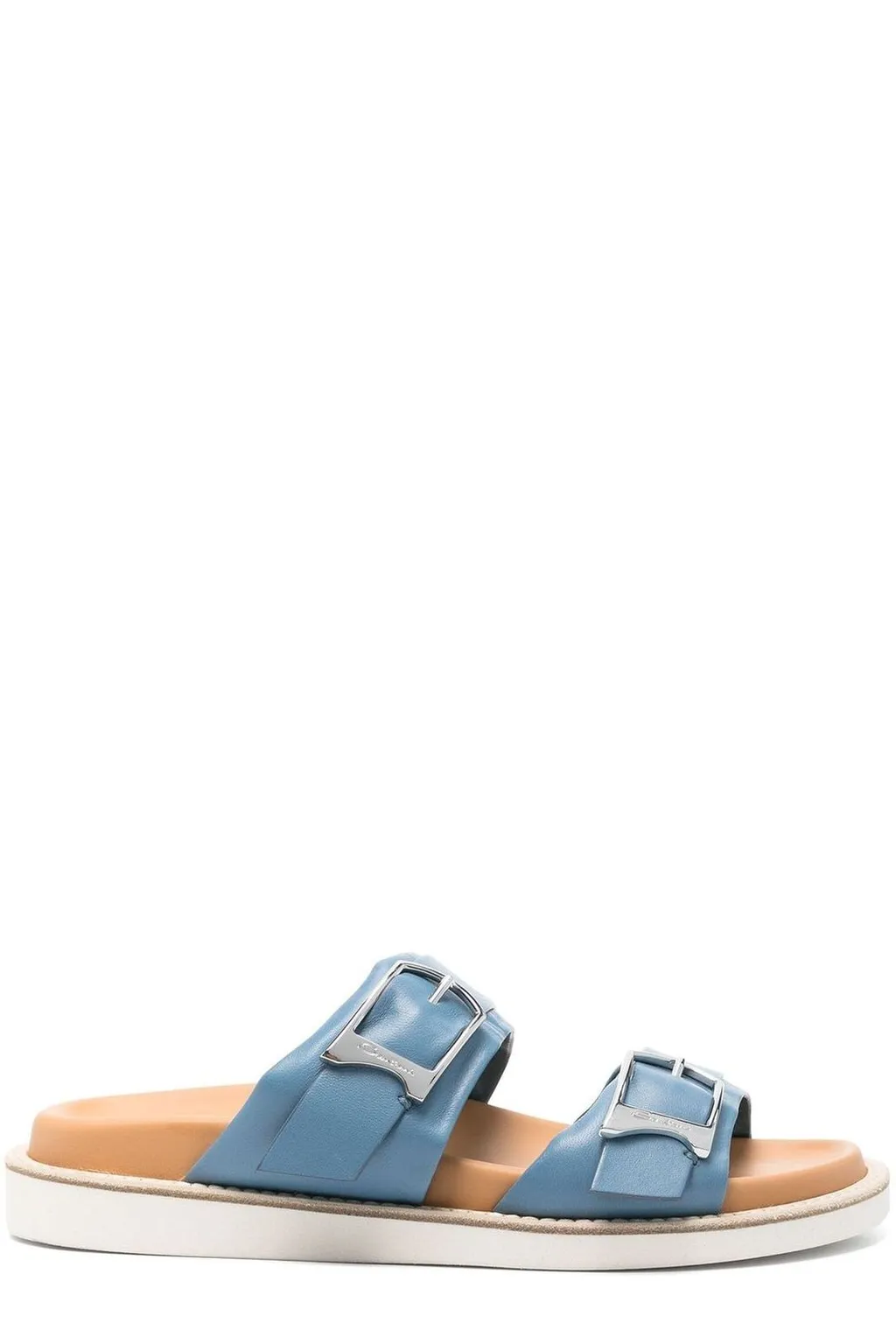 Santoni Double-Strap Open Toe Sandals