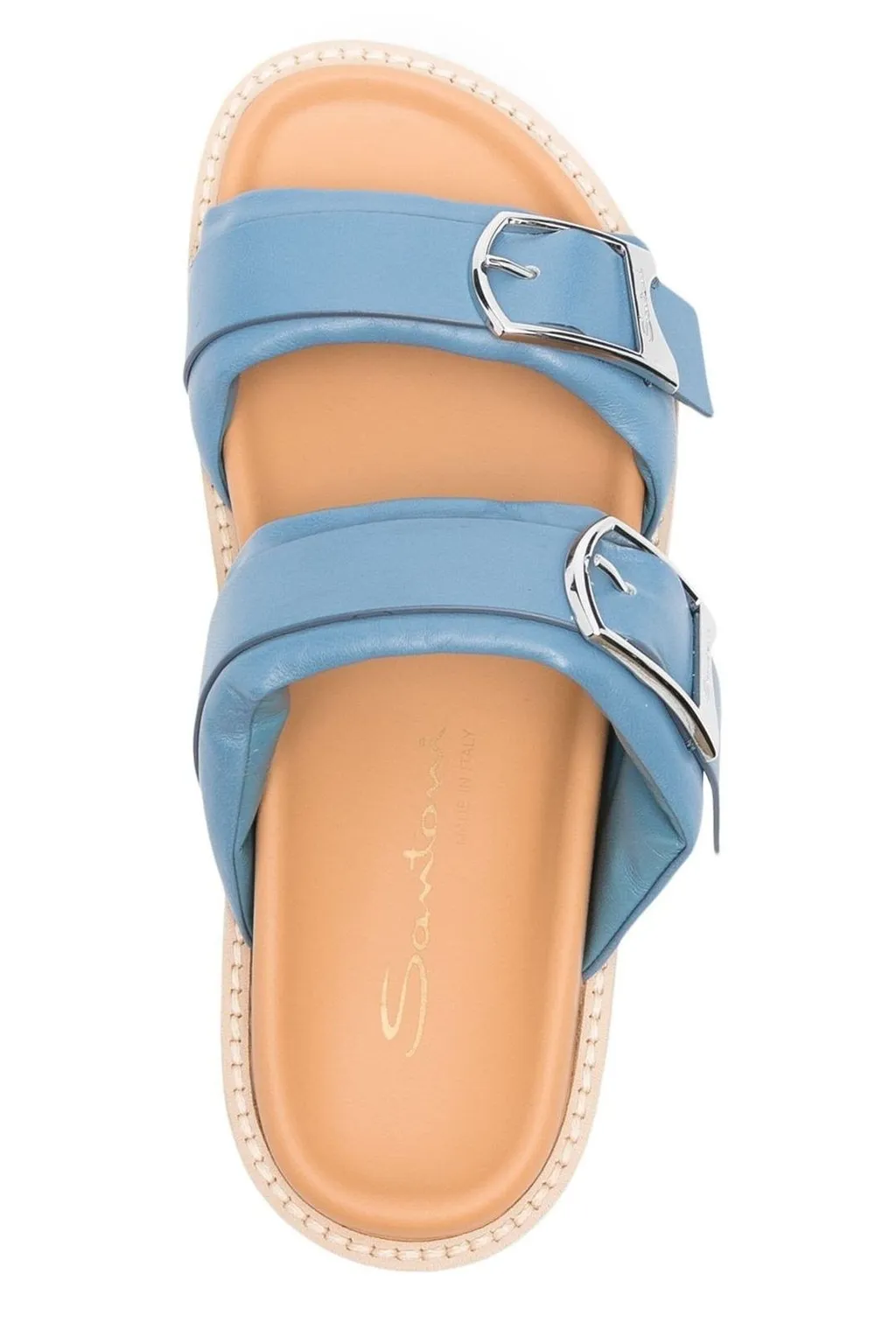 Santoni Double-Strap Open Toe Sandals