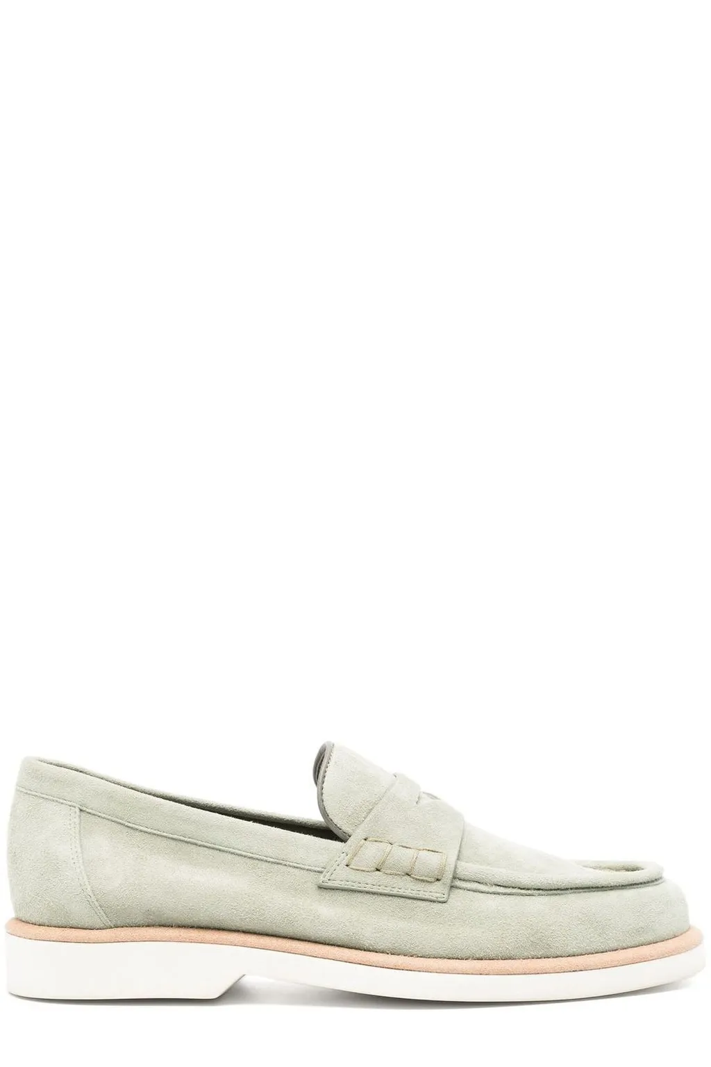 Santoni Almond Toe Loafers