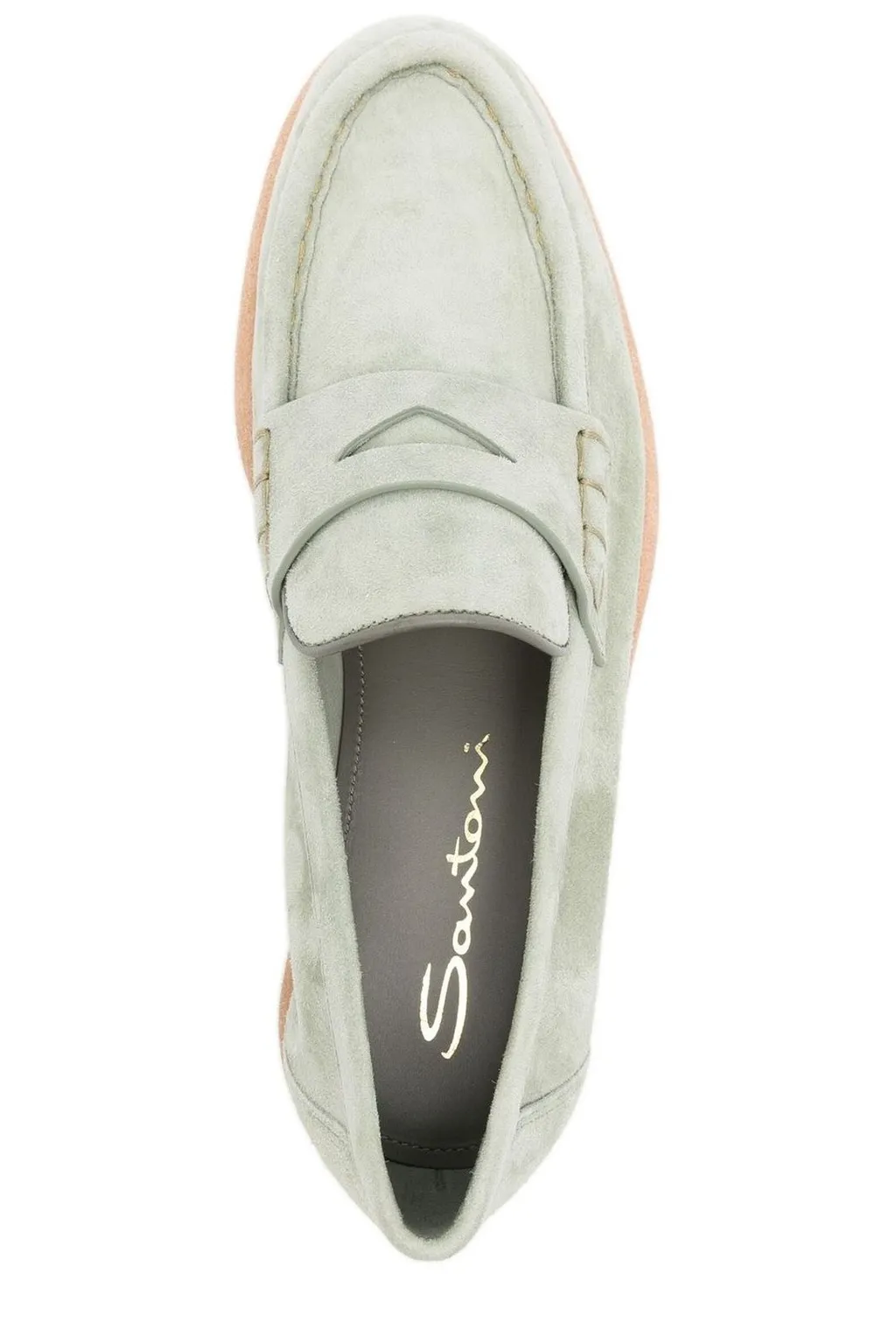 Santoni Almond Toe Loafers