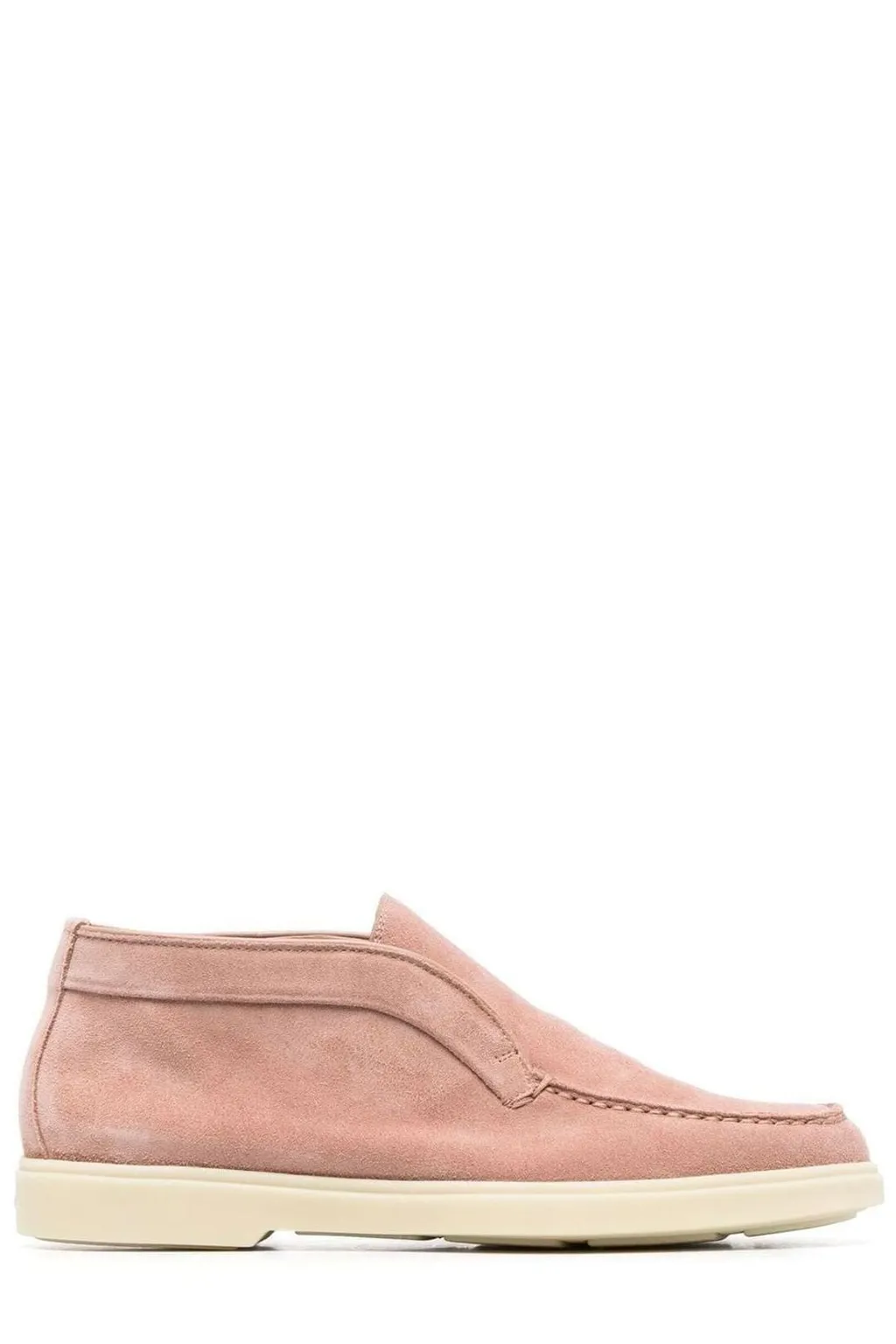 Santoni Round-Toe Slip-On Loafers