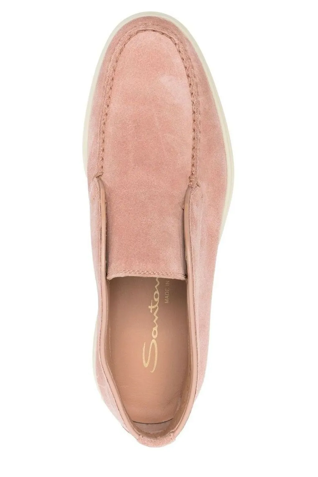 Santoni Round-Toe Slip-On Loafers