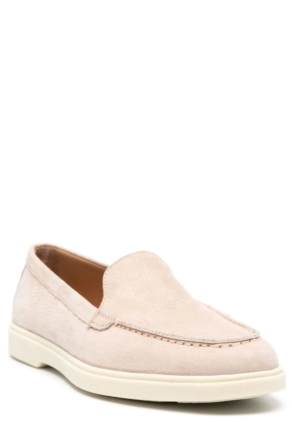 Santoni Moc Stitched Loafers