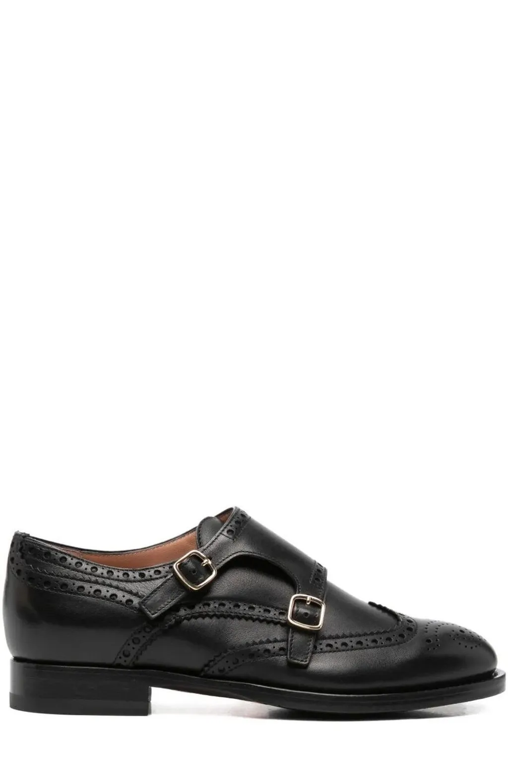 Santoni Delia Buckled Lace-Up Shoes