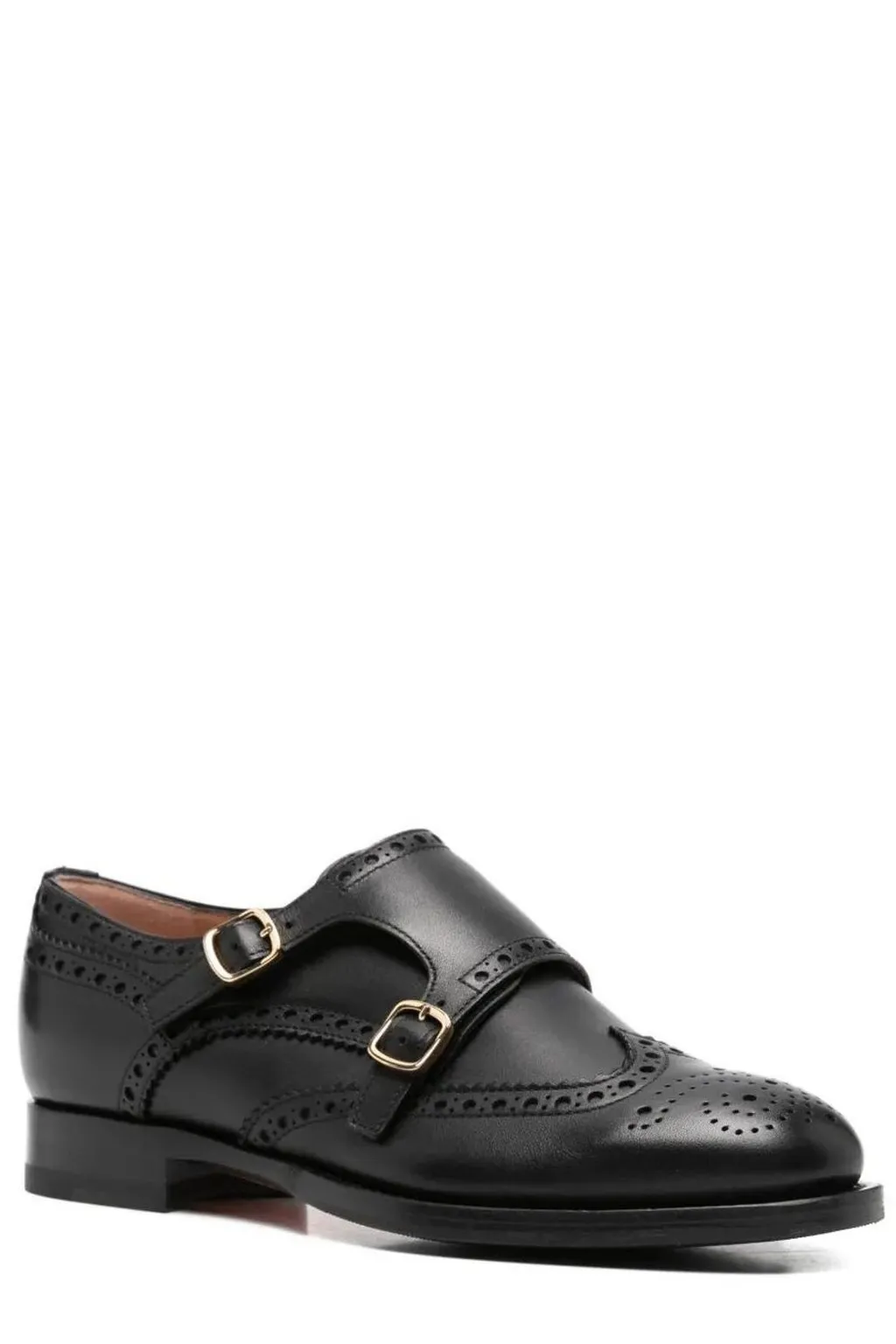 Santoni Delia Buckled Lace-Up Shoes