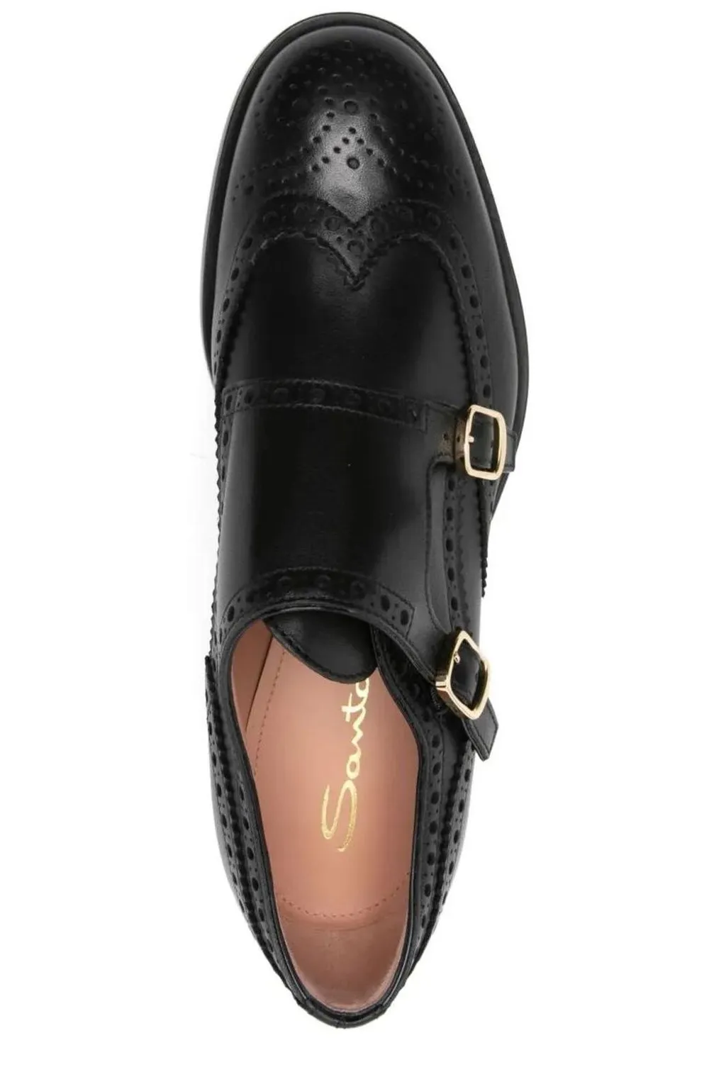 Santoni Delia Buckled Lace-Up Shoes