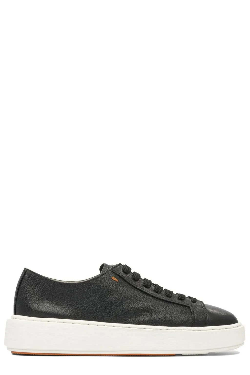 Santoni Round-Toe Lace-Up Sneakers